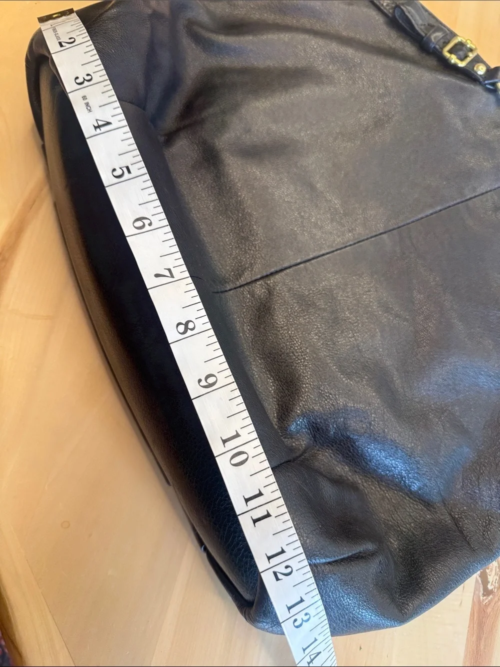 Coach Madison Lindsey Satchel Black Leather missing crossbody strap